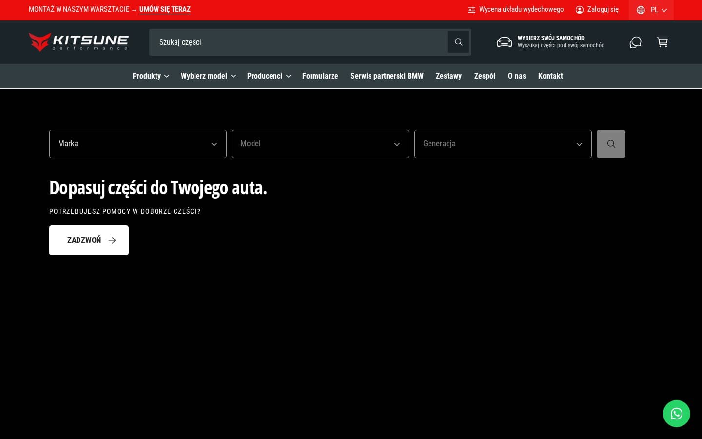 Kitsune Performance — sklep Shopify, Automotive & Tuning